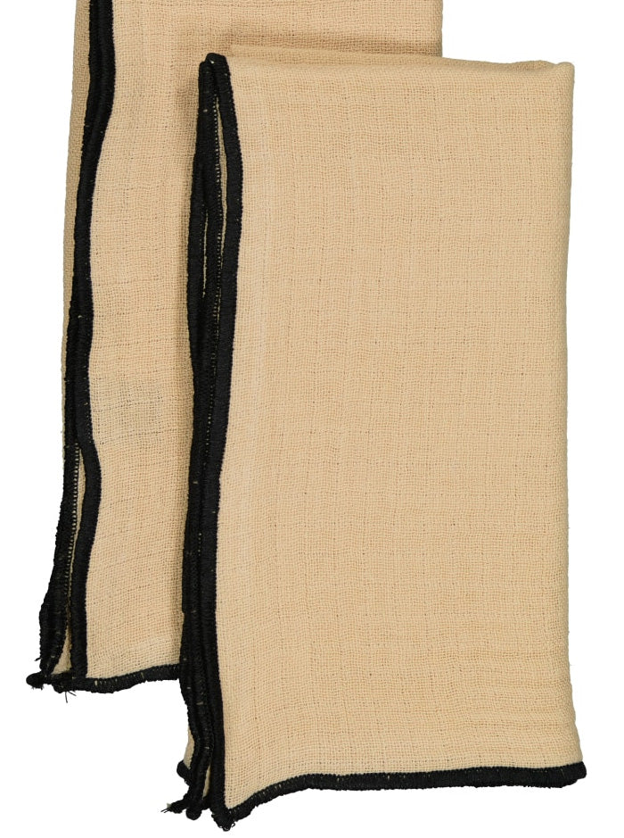LOT DE 2 SERVIETTES DE TABLE MUSLIN