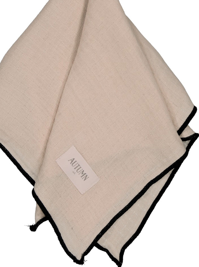 LOT DE 2 SERVIETTES DE TABLE MUSLIN