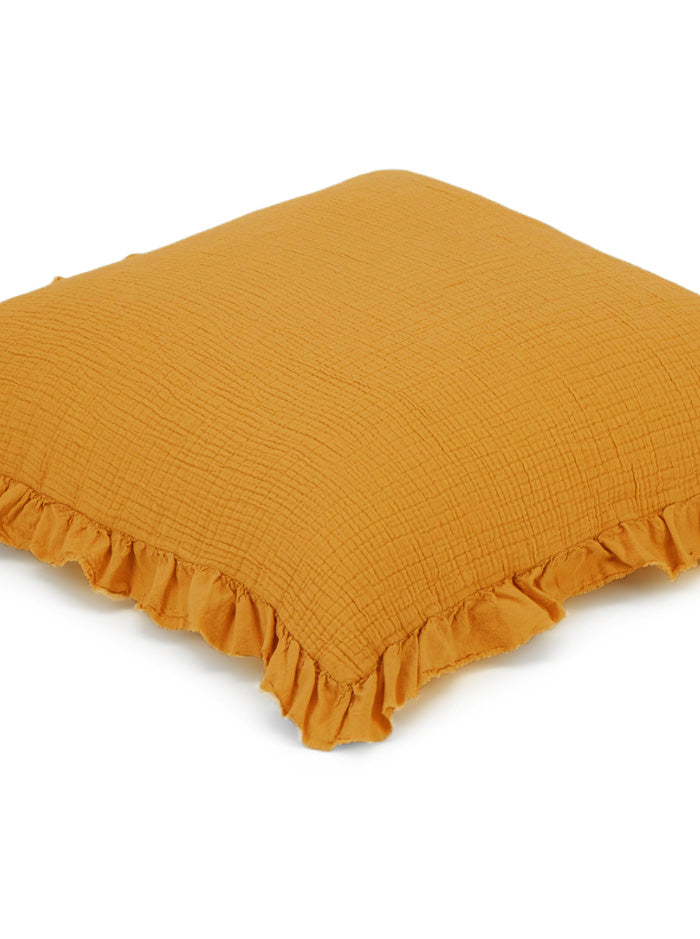 TAIE DE COUSSIN VOLANTÉE